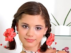 Pigtailed teen Caprice